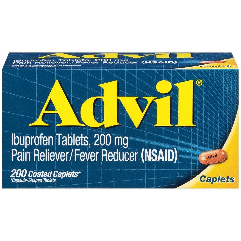Tablas de Ibuprofeno Advil, 200 Cuenta