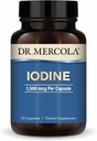 Dr. Mercola Iodine - 1.500 mcg Iodide - Apoya la función tiroidea y metabólica - Licaps Capsules - No Gluten-Free & Soy-Free - 30 Capsules (30 Servimientos)