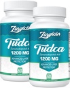 TUDCA Suplemento 1200mg - 120 Veggie Capsules,Powerful TUDCA Bile Salts Suplementos para Liver,Digestión
