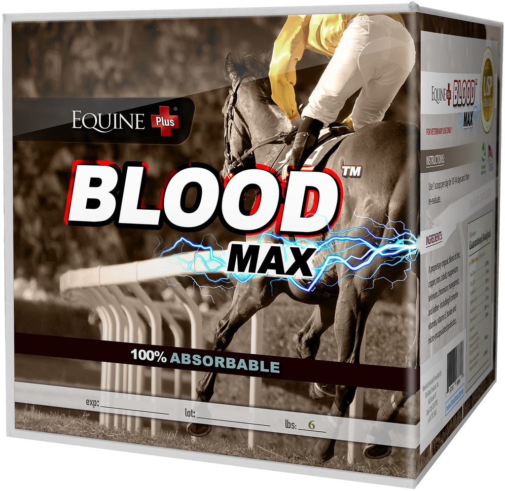 (6 libras) - Performance Red Blood Cell Health Builder for Horses - 100% Absorbable Iron, Copper, Zinc & B Complex Vitaminas
