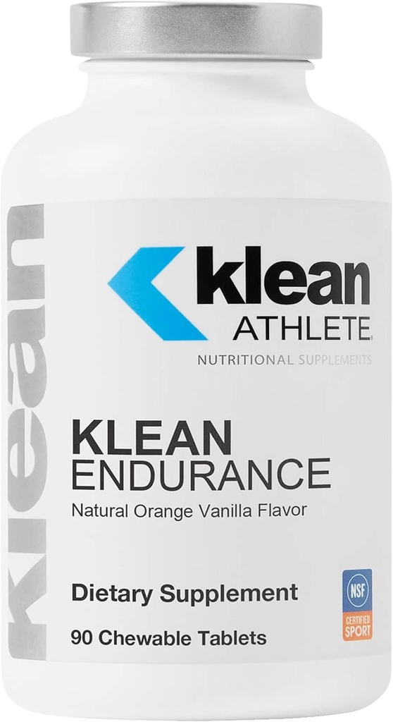 Klean Athlete Klean Endurance ¦ D-Ribose to Restore Energy, Support Cardiac Function and Reduce Muscle Fatigue TEN NSF Certified for Sport TEN 90 Chewable Tablets ← Natural Orange Vanilla Flavor