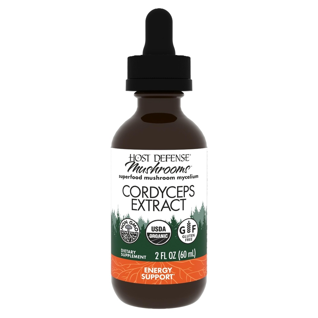 Anfitriona Cordyceps Extract - Immune & Energy Support Supplement - Kidney Health Supplement with Cordyceps - Fitness Support to Aid Oxygen Uptake - 2 fl oz (60 Servings)*