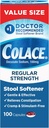 Colace Softener de Strength Regular 100 mg Capsules 100 Conde Docusate Sodium Stimulant-Free for Gentle, Dependable Occasional Constipation Relief