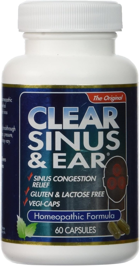 Productos claros Fórmula homeopática, Sinus y Oí, 60 Cuenta