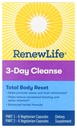 Renew Life Adult Cleanse Total Body Reset, Advanced Herbal Formula - 2-Part, 3-Day Program - Gluten, Dairy &amp; Soy Gratis - 12 cápsulas vegetarianas