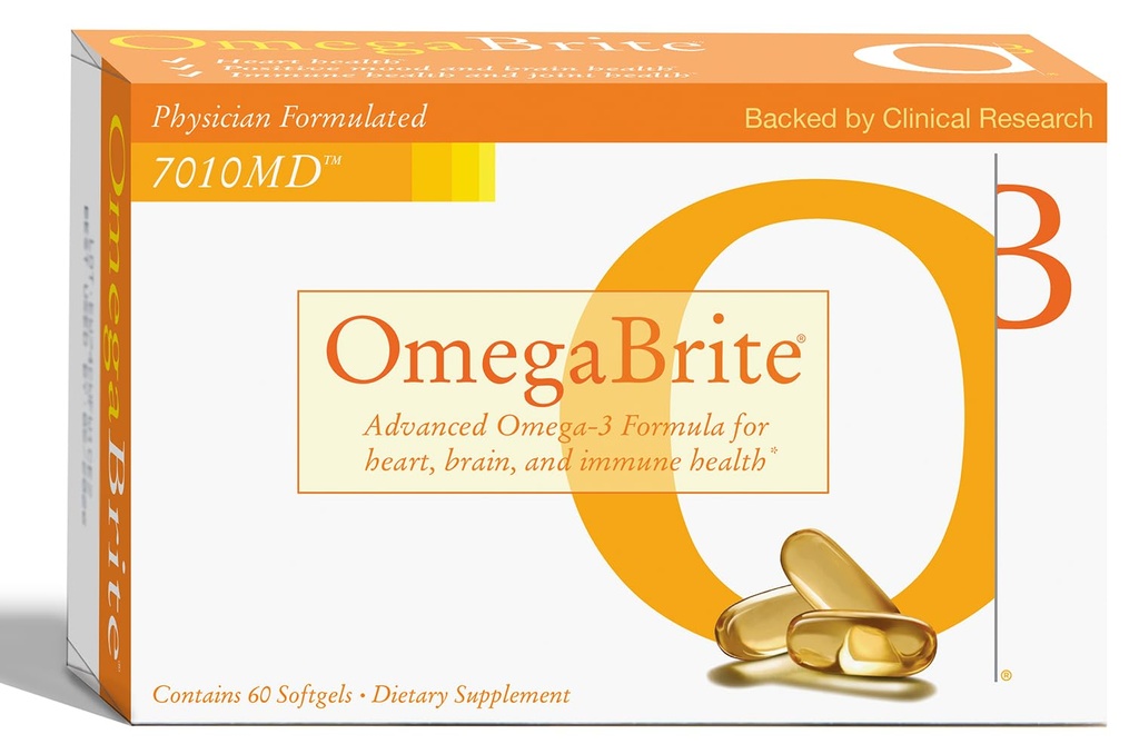 7010MD Advanced Omega-3 Fórmula, 92% Omega-3 con 1140 mg de EPA por porción, promoviendo el Modo Positivo, Salud Cerebro, Salud Inmunitaria, Salud cardíaca y Salud Conjunta- 60 Conde