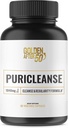 Dorado después de 50 PuriCleanse - Soporte de limpieza y regularidad - 60 cápsulas, 1040 mg - Gut Cleanse y Fiber Suplemento con Senna Leaf Extracto, Psyllium Husk Polvo y Probióticos para Hombres y Mujeres