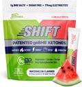 Real Ketones BHB Cetonas Exógenas Bebidas Mix Packets Keto Electrolytes Powder Packets No Sugar con 4 Electrolitos de Ayuno Principal Más Hidratación Patented Keto BHB - 30 Cuenta Watermelon
