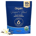 Orgain Orgain Organic Vegan Perfect Blend Protein Powder, 20g Clean Plant Protein, 6 Ingredients, ■1g Sugar, Gluten Free, Non-GMO; Sin Sabores Artificiales, Extracto de Stevia, Ingredientes de Dairy o Soy- Vainilla