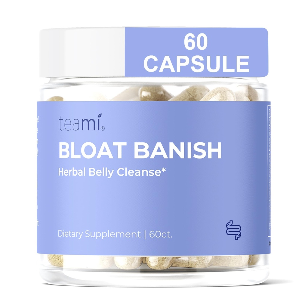 Teami Bloat desterrar el gas rápido y el alivio de la hinchazón para las mujeres - Debloat píldoras para apoyar la digestión, asegurar la regularidad y el alivio del estreñimiento - Natural Herbal Belly Cleanse with Digestive Enzymes