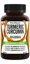 Curcumina Turmérica con BioPerine Black Pepper & 95% Curcuminoids, 1965mg, Absorción Máxima para Soporte Conjunto, Capsules Turméricos no GMO, Made in USA - 90 Veg Caps