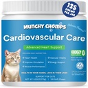 Cardio Chews for Cats - Cuidado Cardiovascular Avanzado - Salud cardíaca " Circulación Soporte con aceite de salmón, Taurine, CoQ10 " Más - Suplemento Felino para Función Cardiaca Optimal (Salmón)