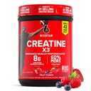 Powder de Monohidratos de 6 estrellas, X3 (Fruit Punch) - Cretina Saborada HCl Powder Monohydrate Suplemento para la construcción del músculo " Rendimiento - Post Workout Suplemento para Hombres " Mujeres - 30 Serviciones
