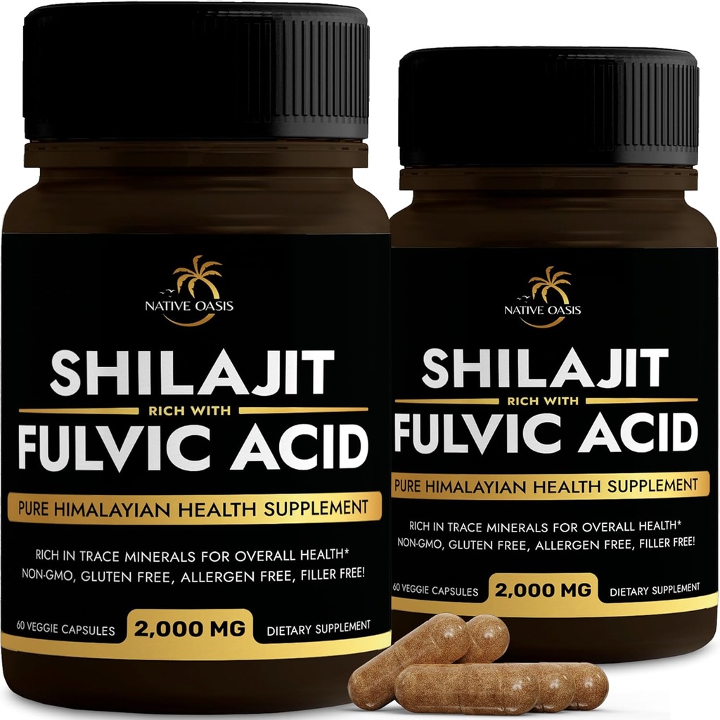 [BRSROHT6CN5RQDTL] Shilajit Suplemento TENIDO 2,000mg ANTE Shilajit for Men ' Women TEN Shilajit Pure Himalayan Orgánica Silencio Natural Shilajit Capsules TEN Fulvic Acid Suplemento TENIDO Rich with Trace Minerals TENCIÓN 120 Conteo.