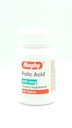 Laboratorios Rugby Folic Acid 400 mcg Vitamina B9 Folate Daily Dietary Supplement Gluten Free Supports Cardiovascular Health 100 Tablets for Adults Only (Pack of 1)