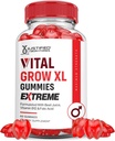 Laboratorios justificados Vital Grow XL Extreme 2000MG Performance Gummies Advanced Formulated with ACV Pomegranate Beet Juice Powder B12 Vegan Non GMO 60 Gummys