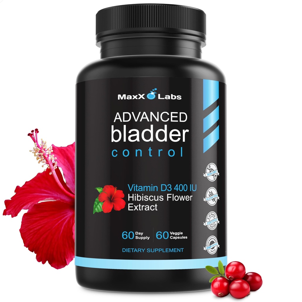 Suplementos avanzados de control de vejiga para Hombres - Asistencias Urinary Tract Health - Ayuda a la infección por vejiga hiperactiva y tracto urinario - Píldoras de arándano w / extracto de aceite de semilla de calabaza