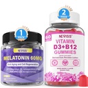 Melatonina NEVISS, vitamina D3 + vitamina B12 Gummies