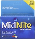 Suplemento de sueño natural de MidNite, 30 caja de cuenta