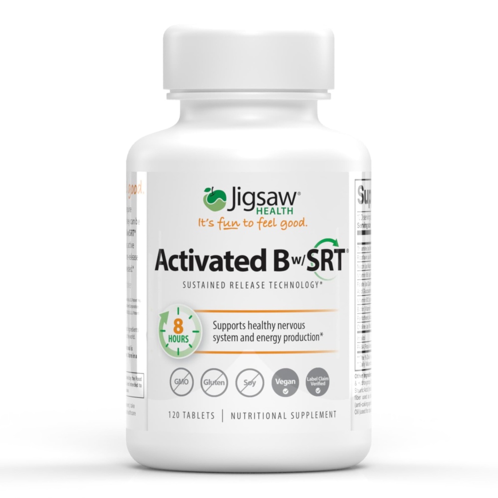 Jigsaw Health Activated B w/SRT TEN soporta Healthy Nervous System and Energy Production