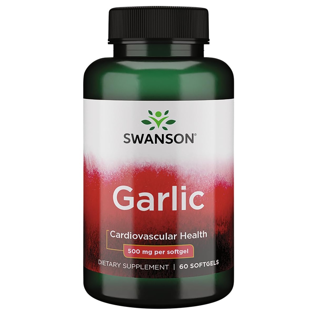 Swanson Garlic 500 Milligrams 60 Sgels