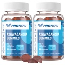 2 Pack Ashwagandha Gummies & Vitamina D3 Gummies Organic Aswangdha Supplement for Improve Sleep, Stress Relief & Mood Calm (No-GMO, Gluten-Free &amp; Sugar Free)