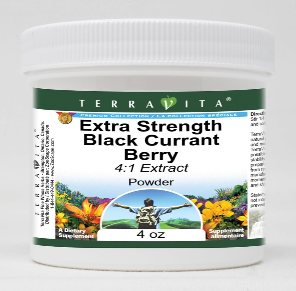 Extra Strength Black Currant Berry 4:1 Extract Powder (4 oz, ZIN: 514115) - 3 Pack