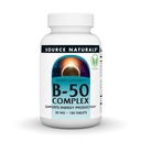Source Naturals B-50 Complex - Supports Energy Production* - 50 mg - 100 Tablets