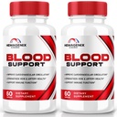 (2 Pack) Hemagenix Capsules, Hemagenix Advanced Blood Support Formula, All Natural Supplement to Maintain Healthy Levels, Extra Strength Pills for General Wellness, Official Reviews (120 Capsules)