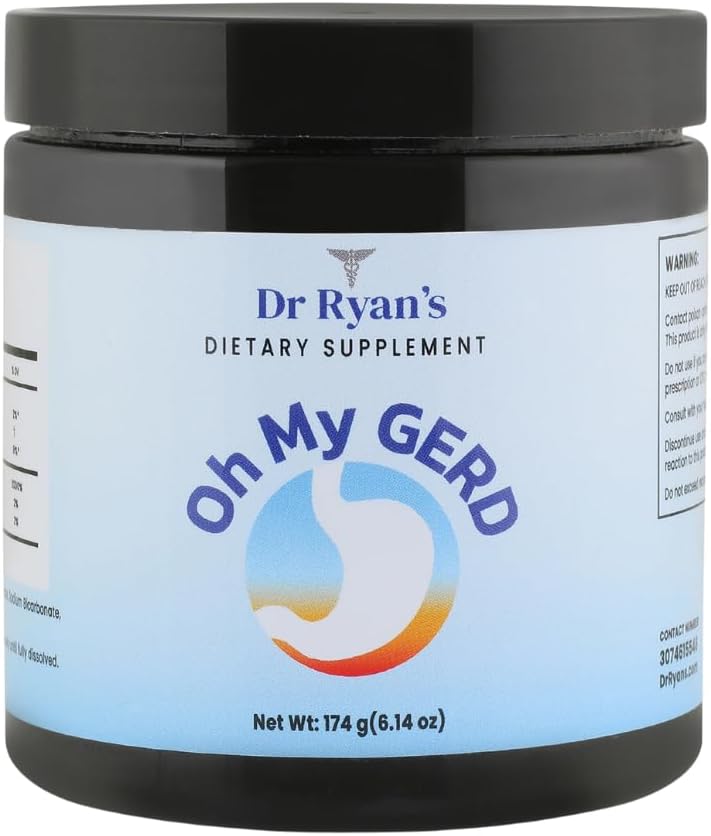Dr Ryan's - Oh Mi GERD - para el Reflujo de Ácido, GERD, Heartburn, Indigestión &amp; More - Oral, Cognitive &amp; Digestive Support - Neutralize Stomach Acid - Suplemento dietético - Natural Antacid Tablet Alternative