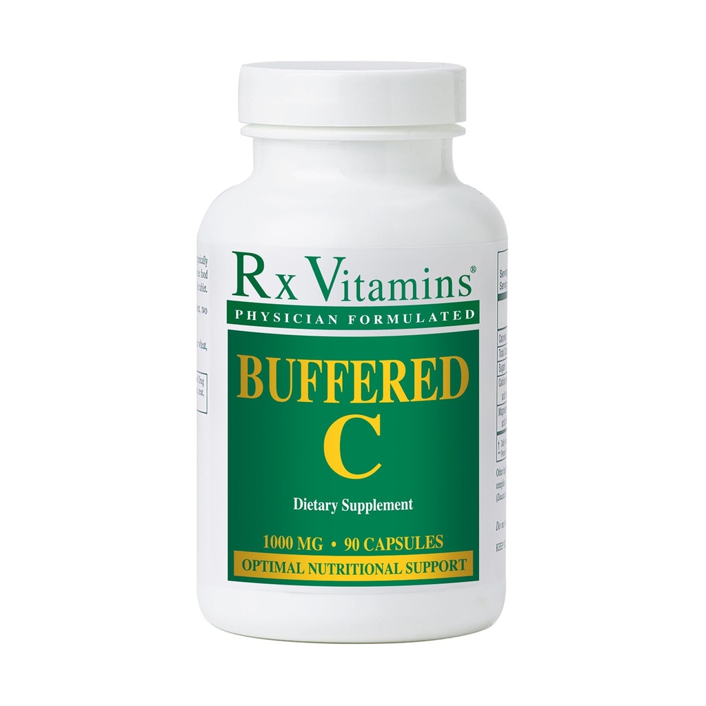 Vitaminas RX - Buffered C 500 mg 90 caps [Salud y Belleza]