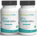 Liver Well (2) Cleanse, Metabólica Support Dtox - Suplemento de hígado para la salud de la helecho con extracto de esteto de leche