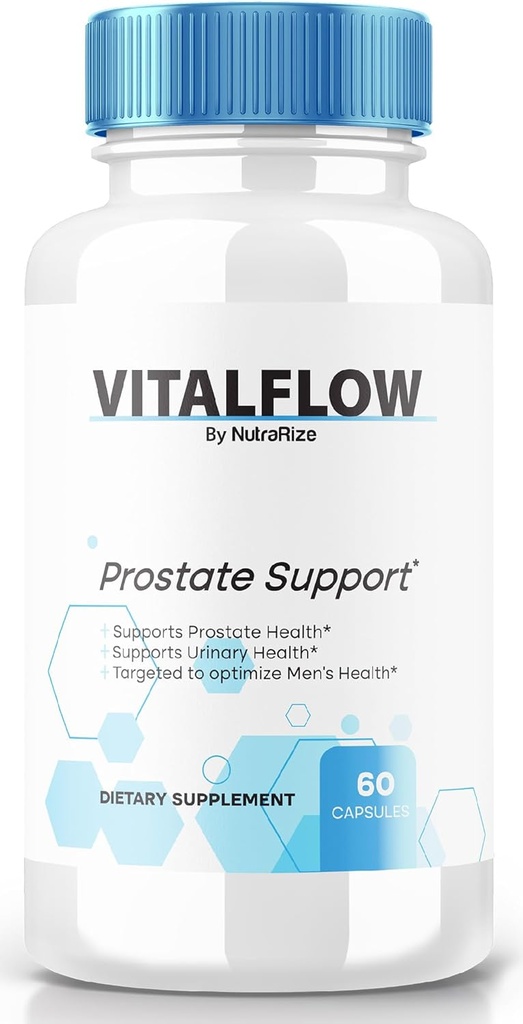VitalFlow Capsules, VitalFlow Advanced Prostate Support Fórmula, Fórmula Oficial All-Natural para Regain Control, Max Strength Pills para apoyar salud general, Vital Flow Reseñas (60 cápsulas)