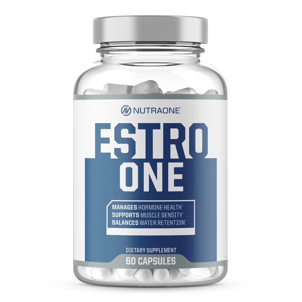 NutraOne EstroApoyo hormonal para hombres Fuerza Natural, Mood y Drive Support* (60 cápsulas)