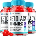 (3 Pack) Slimsculpt Keto ACV Gummies - Advanced Formula Slim Sculpt Keto Plus ACV Gummies Apple Cider Vinegar Keto Slimsculpt ACV Gummies Suplemento dietético Comentarios Hombre Mujeres (180 Gummies)