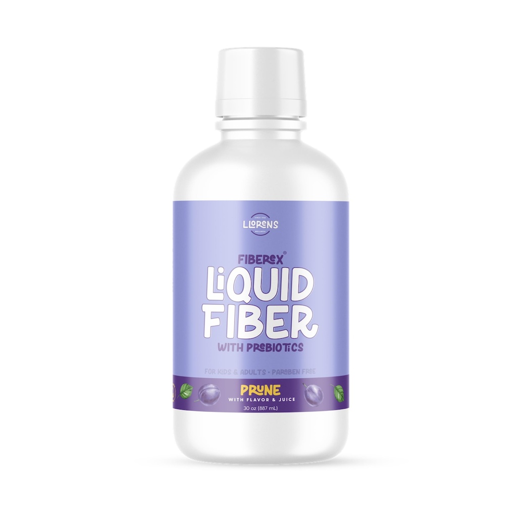 LLORENS PHARMACEUTICAL Fibra Líquida 15 Gramos Fibra Soluble, No Azúcar, Regularidad y Taburetes Soft - Prune Flavor - 30 FL oz