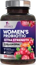 Probióticos para Mujeres Apoyo a la Salud Digestiva - 90 Billones Probiótico de Mujeres CFU, 16 Strains, Arándano, Probiótico Vaginal con Prebióticos, PH, Immune, Urinary, " Apoyo a la Salud Femenina, 120 cápsulas