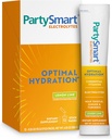 Himalaya PartySmart Lemon Lime Electrolytes Powder Packets, 12 Cuenta, Asistencia Hidratación, Rehidratación con Sodio & Potasio, Vitamina C & más, Antioxidante Recuperación de Láctea de Leche, Ginger & Turmeric