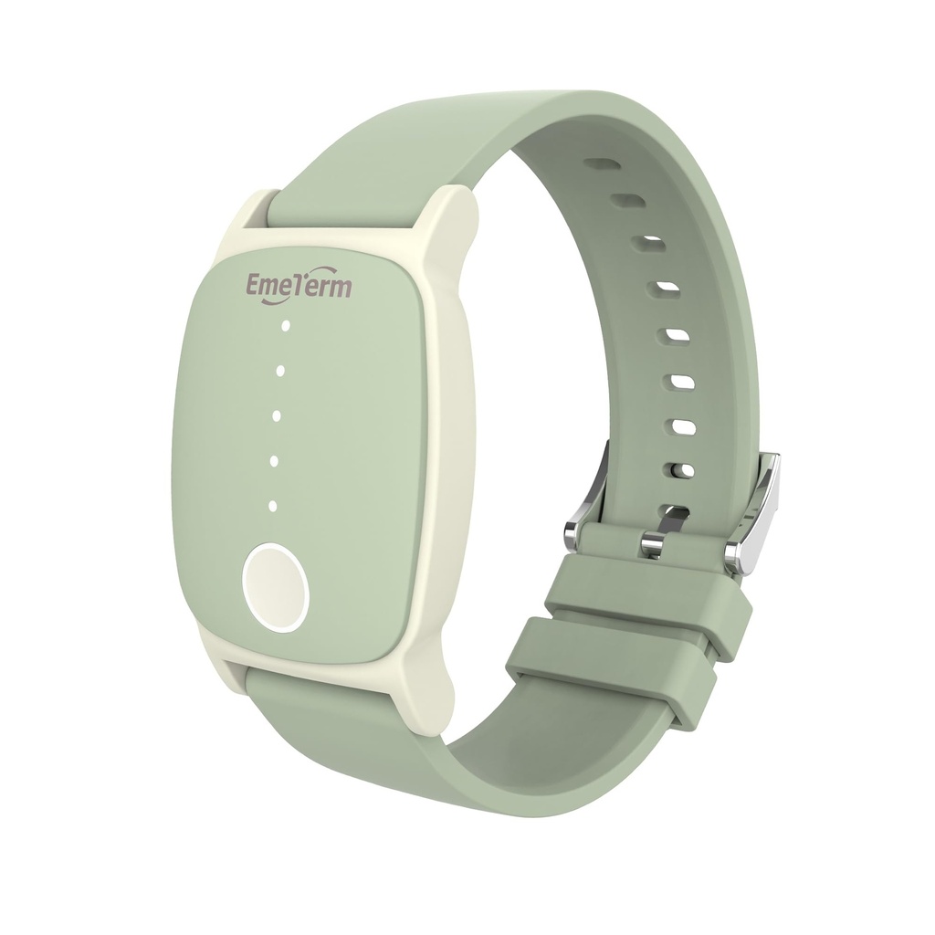 EmeTerm Explorar la banda antinausea de la FDA IP67 Waterproof Morning Motion Sickness Relief Band Rechargeable Classic Strap Design Drug Free Non-drowsy Without Side Effects Mint Green
