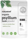 NatureBell Psyllium Husk Fiber Supplement, 9,000mg Por Serving, 3lb (48oz) Powder  sometida Orgánica Soluble Fiber for Digestive & Gut Health ← Plant-Based, Unflavored, Non-GMO, Gluten-Free