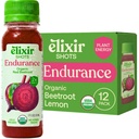 Zapatos de Elixir, resistencia " Wellness Shot with Cold-Presed 100% Organic Ingredients, Beet, Carrot, Celery, Lemon, No Añadido Sugars or Artificial Ingredients, 12 Pack