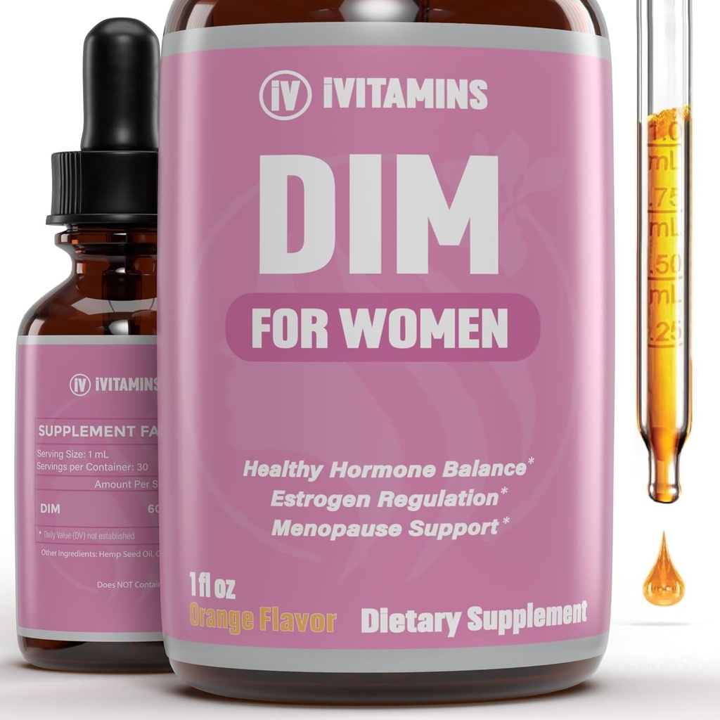 Suplemento de Dim Mujeres Silenciosos Suplemento de Estrógeno para Mujeres Silenciosos Suplemento de Dim para Mujeres Silencio Suplemento de Dim para Mujeres Silenciosos Suplementos de Acné Silencio Acné Suplementos para Mujeres Silencio 1 fl oz: Orange Flavor