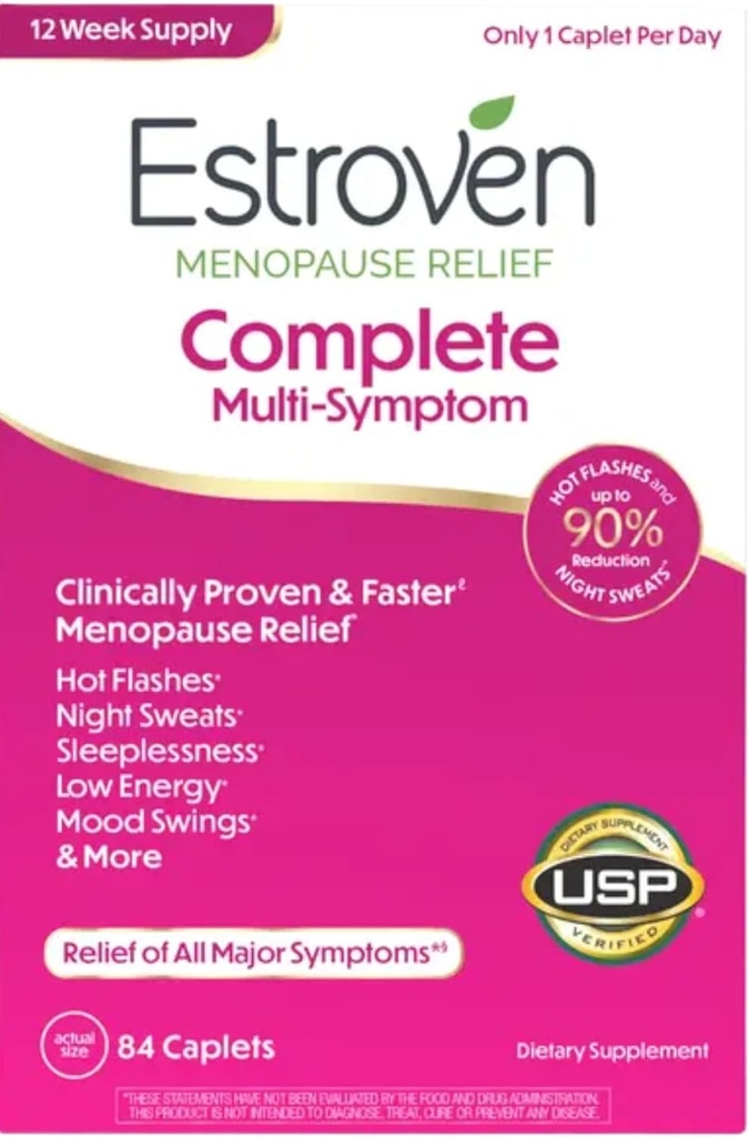 Value Pack - Suplemento de la menopausia multi-síntoma completo para mujeres, 84 Ct.