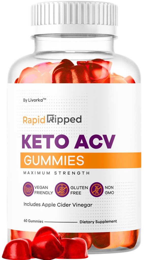 Quick Ripped Keto ACV Gummies Soporte para pérdida de peso, Rapidripped Keto Plus Apple Cider Vinegar Gummy Advanced Fórmula 1050MG, All Natural Gomitas Reseñas, 60 Gummies por 1 Mes
