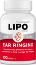 Lipo-Flavonoid Plus Tinnitus Relief - Doctor-Recomendado para Anillos de Anillo - Complejo Bioflavonoide de Limón Clínicamente Proveido con Vitaminas C, B1, B2, B6, B12, &amp; Calcio - 100 Caplets