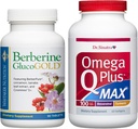 GlucoGold de Berberina del Dr. Whitaker con 1.500 mg BerberPure Berberine, Cinnamon, Crominex PLUS La Dra. Sinatra Omega Q Plus MAX Advanced Heart Health Support with 100mg CoQ10, Turmeric, and more ← BUNDLE