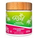 Polvo electrolítico hidratante - Hidratación con electrolitos de la naturaleza + fruta real - Kiwi de fresa, azúcar sin agregado, 5 electrolitos clave + vitaminas, minerales de rastro, no GMO, 30 piezas