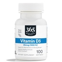 365 by Whole Foods Market, Vitamina D3 Softgels, 1000 UI, 100 CT