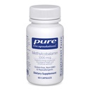 Encapsulaciones puras Metilcobalamina 1,000 mcg - Vitamina B12 Suplemento de soporte Memoria &amp; Nerve Salud - Premium Vitamina B12 cápsulas - 60 cápsulas