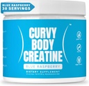 CBB Cretina Monohydrate Powder ← Workout Apoyo Silencio Vegan ← Blue Raspberry Flavor 180 Grams (30 Servings)